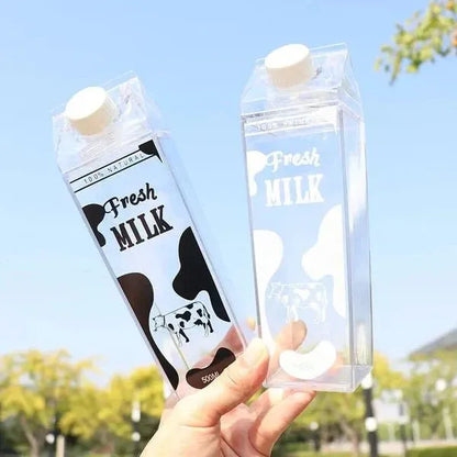 Clear Acrylic Cow Milk Bottle