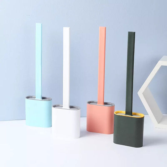 Wall Mounted Silicone Toilet Cleaning Brush