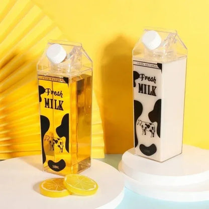 Clear Acrylic Cow Milk Bottle