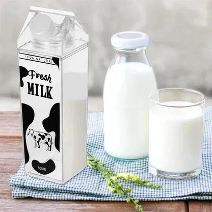 Clear Acrylic Cow Milk Bottle